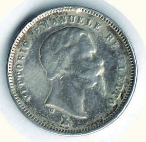 obverse: SAVOIA - Vittorio Emanuele II - Re eletto - 50 Cent. 1860 Fi.
