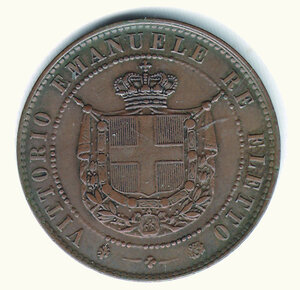reverse: SAVOIA - VITTORIO EMANUELE II  re eletto - 5 Cent.1859 (Gov. di Toscana).