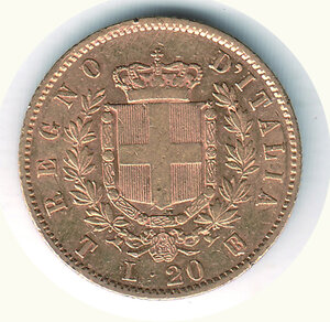 reverse: SAVOIA - Vittorio Emanuele II - 20 Lire 1861 To.