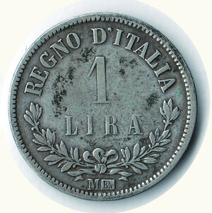 reverse: SAVOIA - VITTORIO EMANUELE II - Lira 1863 Mi