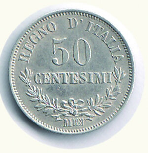 reverse: SAVOIA - Vittorio Emanuele II - 50 Cent. 1863 Mi - Valore.