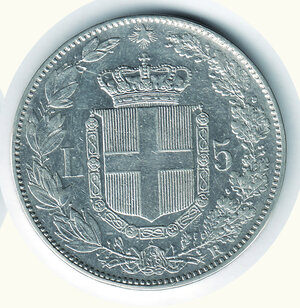 reverse: SAVOIA - Umberto I - 5 Lire 1878.