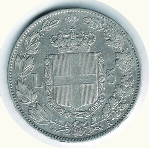 reverse: SAVOIA -  Umberto I - 5 Lire 1879.