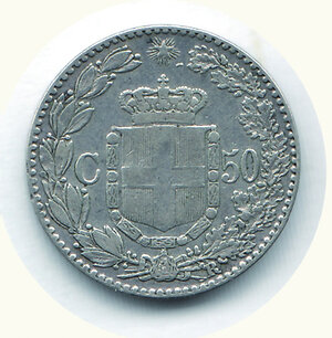 reverse: SAVOIA - Umberto I - 50 Cent. 1889.