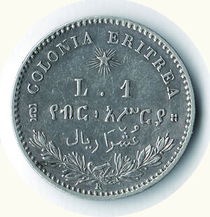 reverse: SAVOIA - Umberto I - Colonia Eritrea - Lira1890.