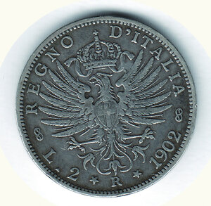 reverse: SAVOIA - Vittorio Emanuele III - 2 Lire 1902.