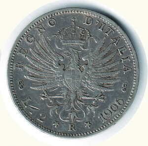 reverse: SAVOIA - VITTORIO EMANUELE III - 2 Lire 1906.
