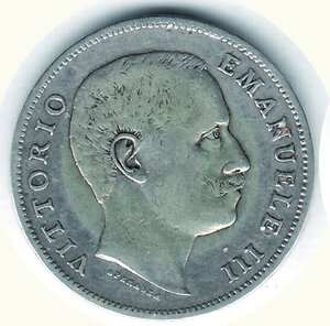 obverse: SAVOIA - Vittorio Emanuele III - Lira 1905.