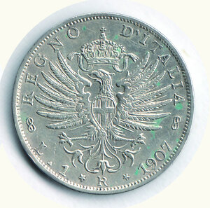 reverse: SAVOIA - Vittorio Emanuele III - Lira 1907.