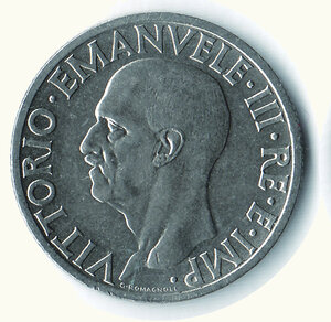 obverse: SAVOIA - Vittorio Emanuele III - Lira 1936 - Con fondi lucenti.