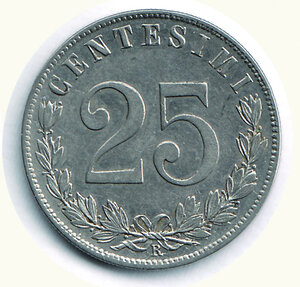 reverse: SAVOIA - VITTORIO EMANUELE II - 25 Cent. 1903.