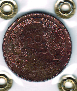 reverse: SAVOIA - Vittorio Emanuele III - 20 Cent. 1906