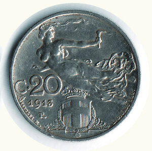 reverse: SAVOIA - VITTORIO EMANUELE III - 20 Cent. Libertà librata 1913.