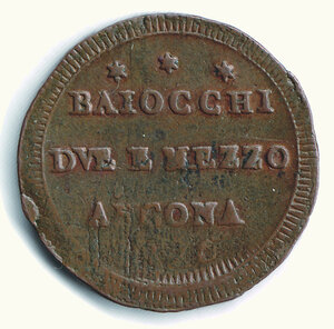 reverse: ANCONA - PioVI (1775-1799) - San Pietrino da 2,5 Baiocchi.
