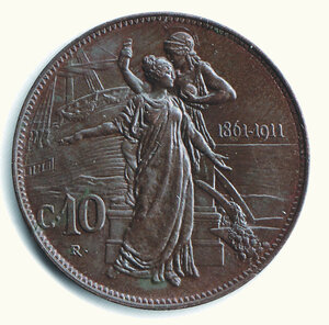 reverse: SAVOIA - VITTORIO EMANUELE III - 10 Cent. 1911.