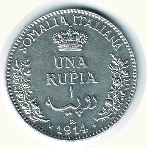 reverse: SAVOIA - Vittorio Emanuele III - Rupia 1914.