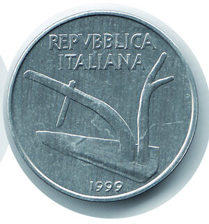 reverse: REPUBBLICA ITALIANA 10 Lire 1999