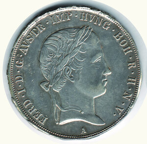 obverse: AUSTRIA - Ferdinando I (1835-1848) - Tallero 1848
