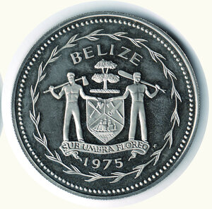 reverse: BELIZE - 10 Dollari 1975.