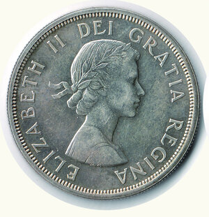 obverse: CANADA - Centenario del Quebec 1964 - Dollaro - Fondi lucenti.