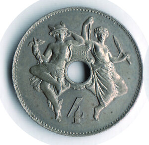 obverse: FRANCIA Terza Repubblica moneta in nichelio