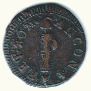 reverse: ANCONA - I Repubblica Romana 1799 - 2 Baiocchi