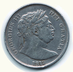 obverse: INGHILTERRA - Giorgio III (1760-1820) - Mezza Corona 1817.