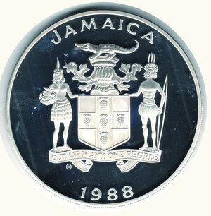 reverse: JAMAICA - Giochi olimpici 1988 - 100 Dollari 1988