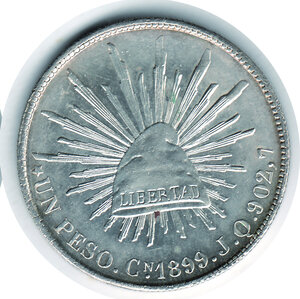 reverse: MESSICO Repubblica - Peso 1899