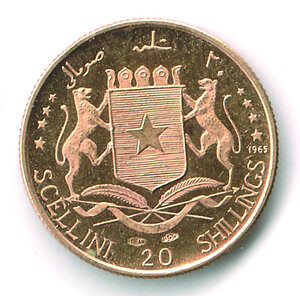 reverse: SOMALIA - 20 Shillings 1963