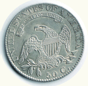 reverse: STATI UNITI - Cappet Bust - ½ Dollaro 1825 - Conservazione eccezionale.