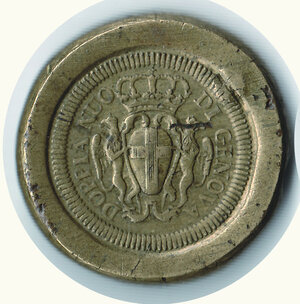 obverse: GENOVA Peso del 96 Lire oro - stemma barocco