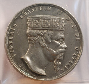 obverse: VITTORIO EMANUELE II - Presa di Roma 1878 - 2 medaglie