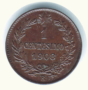 reverse: VITTORIO EMANUELE III - Centesimo 1908