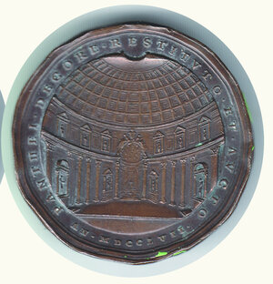 reverse: BENEDETTO XIV - medaglia annuale A. XVII - Pantheon