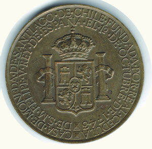 reverse: CILE 1943 - Bicentenario della fondazione della zecca de Cile