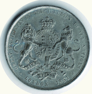 reverse: INGHILTERRA - Esposizione Mondiale Industriale 1851 Londra.