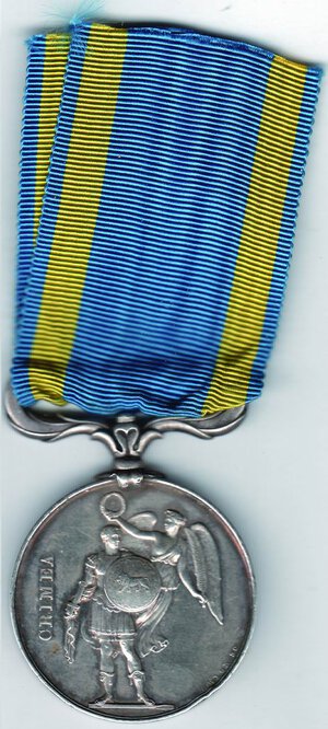 reverse: INGHILTERRA - Medaglia per la Crimea - Colpo al bordo.