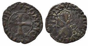 obverse: VENEZIA. Tomaso Mocenigo (1414-1423). Tornesello Mi (0,77 g). Mont. 155; Paol. 6. Raro. BB