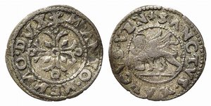 obverse: VENEZIA. Marcantonio Memmo (1612-1615). Soldino Ag (0,51 g). Mont. 1144-1153. qBB