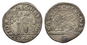 obverse: VENEZIA. Giovanni Corner II (1709-1722). 10 soldi 1722 Ag (2,26 g). Mont. 2364. MB-BB