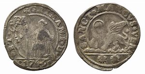 obverse: VENEZIA. Pietro Grimani (1741-1752). 15 soldi 1749. Ag (3,26 g). Mont. 2666. MB-BB