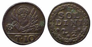 obverse: VENEZIA. Candia (1611-1619). 2 1/2 soldini. Paol.878; Mont.159-162. BB+