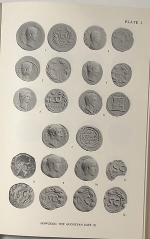 reverse: AA.VV The numismatic chronicle London 1982. Tela ed.  pp 229+ XXIX, tavv 47. Contents: Howgego, C.J.: Coinage and military finance: the Imperial bronze coinage of the
Augustan East ·» 1-20, pl.1-6
Mattingly, Harold B. / Dolby, Malcolm J.: A hoard of barbarous radiates and associated
material from Sprotbrough, South Yorkshire, with a note on metal analysis by
W.J.C. Price ·» 21-33, pl.7-12
Nightingale, Pamela: Some London moneyers, and reflections on the organization of
English mints in the eleventh and twelfth centuries ·» 34-50
Prestwich, Michael: The Crown and the currency. The circulation of money in late
thirteenth- and early fourteenth century England ·» 51-65
Bendall, Simon: An early Palaeologan gold hoard ·» 66-82, pl.13-20
Metcalf, D.M.: The gros grand and the gros petit of Henry II of Cyprus (Part 1) ·» 83-
100, pl.21-24
Mitchiner, Michael: A nineteenth-century hoard of European jettons and coins ·» 101-
116, pl.25-28
Jones, Mark: The medal as an instrument of propaganda in late 17th and early 18th
century Europe (Part 1) ·» 117-126, pl.29-34
NOTES:
A new inscriptional type-face for numismatic use ·» 127-9
Starr, Chester G.: New specimens of Athenian coinage, 480-449 BC ·» 129-134, pl.35-
37
Levante, Edoardo: The coinage of Titiopolis in Cilicia ·» 134-137, pl.38-39
Levante, Edoardo: The coinage of Lamus in Cilicia ·» 137-139, pl.40
Spaer, Arnold: A hoard of Seleucid silver coins from Jericho: addenda ·» 140-142
Metcalf, D.M. / Stós-Gale, Z.: Chemical analyses of some sceattas from the
Southampton excavations ·» 142-148, pl.41,A
Dolby, M.J.: Northumbrian stycas from South Yorkshire ·» 148-151, pl.41,B
Pagan, H.E.: M. Lecarpentier s gold coin of Dorestad ·» 151-155
Dolley, Michael / Shiel, Norman: A hitherto unsuspected Oriental element in the 1840
Cuerdale hoard ·» 155-6
Spaer, Arnold: A seal of Baldwin I, king of Jerusalem ·» 157-159, pl.42,A
Spaer, Arnold: Two Crusader oboles ·» 160-1, pl.42,B
Pesant, Roberto: Two new specimens of a follis of Count Baldwin II of Edessa ·» 161-
3, pl.42,C
Bendall, Simon: A new twelfth-century Byzantine coin from the mint of Trebizond ·»
163, pl.42,D
Rhodes, N.G.: A hoard of Ladakhi Ja u ·» 164-5, pl.42,E
DEBATE: Zervos, Orestes H. / Price, M.J.: The earliest coins of Alexander the Great. 1. Notes on
a book by Gerhard Kleiner ·» 166-190, pl.43-47
REVIEW ARTICLE:
Clay, Curtis L.: Towards a historical interpretation of the Roman coinage of Commodus
·» 191-194
Carson, R.A.G. - Published work 1947-1981, compiled by Bland, Roger ·» 195-212
Sellwood, D.G., The President s address - The relation between Art and technology in
Coinage. 3 ·» i-vii