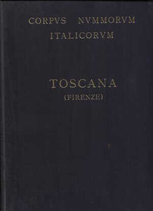obverse: A.A.V.V. - Corpus Nummorum Italicorum; Vol. XI  Toscana ( Firenze ). Roma, 1930.  Pp. 508,  tavv.34.  ril. ed originale taglio dorato buono stato.