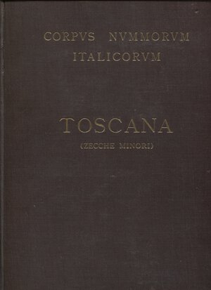 obverse: A.A.V.V. - Corpus Nummorum Italicorum; Vol. XI  Toscana zecche minori. Roma 1929.  pp. 452, tavv. 27. ril. editoriale, dorso sciupato buono stato,
