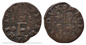 obverse: MILANO. Filippo II (1556-1598). Trillina Mi (1,12 g). MIR 335. MB+