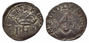 obverse: MILANO. Filippo II (1556-1598). Trillina Mi (0,91 g). MIR 333. BB-SPL