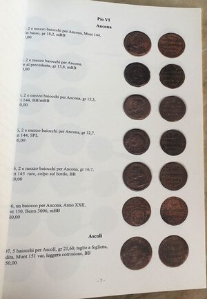 reverse: A&B – Collezione Pio VI e I Repubblica Romana. Roma, 2010. Brossura ed. pp. 40, tutte le monete descritte e illustrate. Nuovo