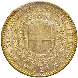 reverse: SAVOIA - REGNO DI SARDEGNA. Vittorio Emanuele II (1849-1861)